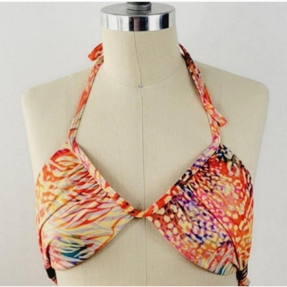 OLD NAVY Halter Multicolor Bikini Top Size XS Excellent Condition